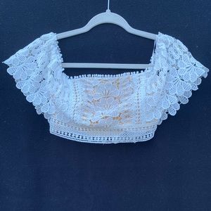 Lace crop top